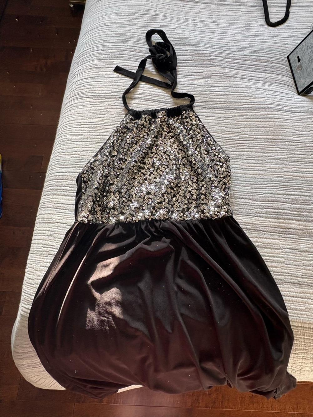 Torrid Black Sequins Halter Neck Dress